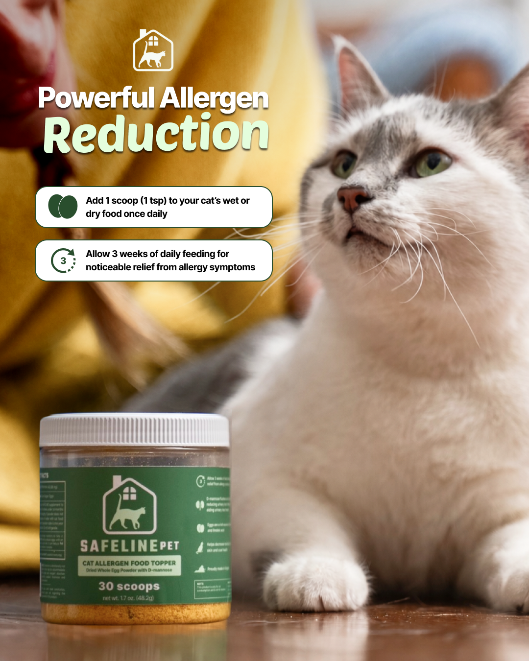 Cat Allergen Food Topper